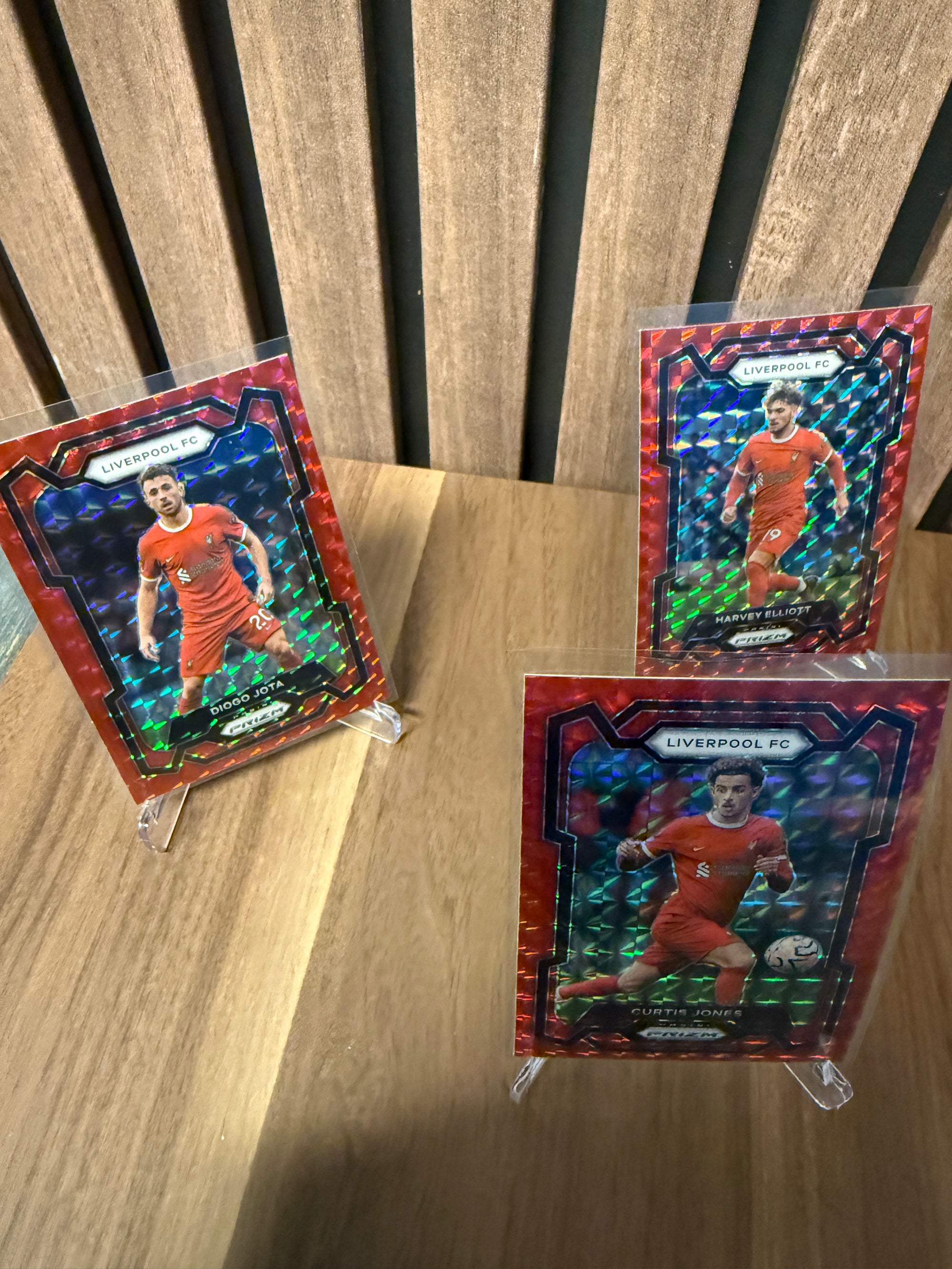 LIVERPOOL - LOT - PANINI PRIZM 2023/24 - 7 RED ICE OG 1 INSERT