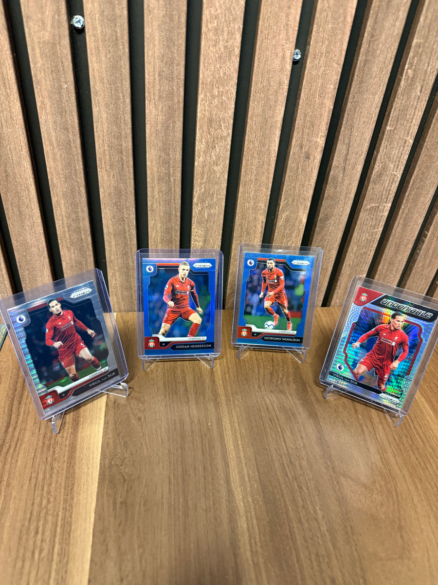 LIVERPOOL - LOT - PANINI PRIZM 2019/20 - 2 NUMMERERTE OG 2 PARALLELLER