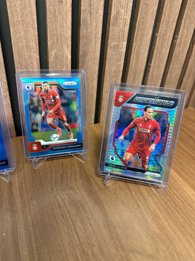 LIVERPOOL - LOT - PANINI PRIZM 2019/20 - 2 NUMMERERTE OG 2 PARALLELLER