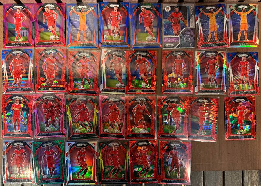 LIVERPOOL - "SUPERLOT" - PANINI PRIZM 2020/21 - NUMMERERTE & PARALLELLER