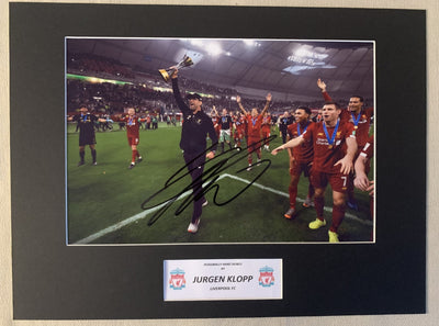 JURGEN KLOPP - SIGNERT BILDE MED EKTEHETSBEVIS/COA