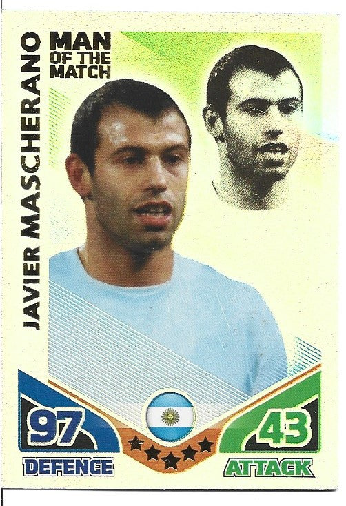 250.  Javier Mascherano - ARGENTINA - MAN OF THE MATCH