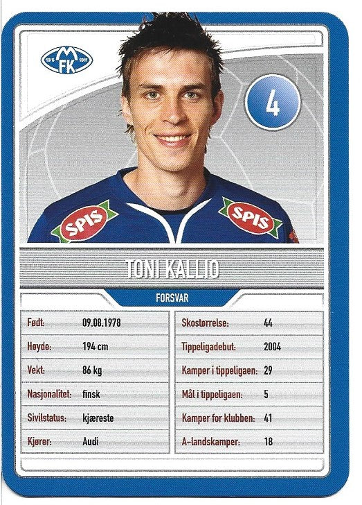 MOLDE FK - TONI KALLIO