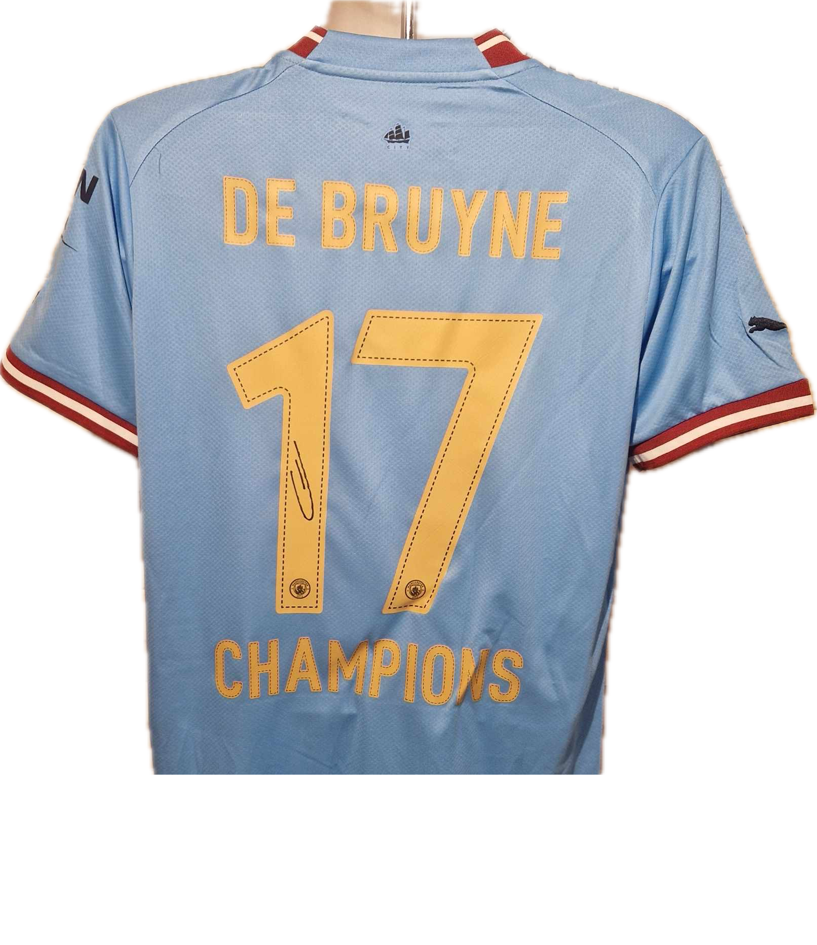 KEVIN DE BRUYNE - SIGNERT DRAKT MED EKTEHETSBEVIS/COA