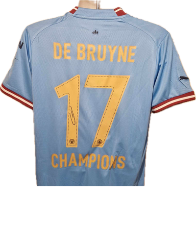 KEVIN DE BRUYNE - SIGNERT DRAKT MED EKTEHETSBEVIS/COA