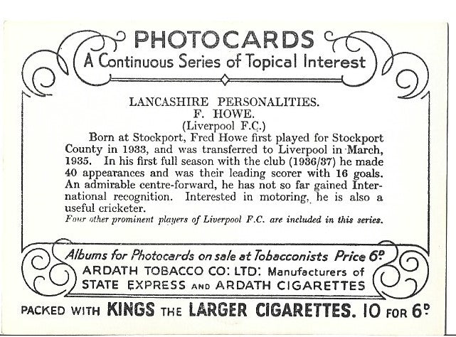 F. HOWE  - LIVERPOOL