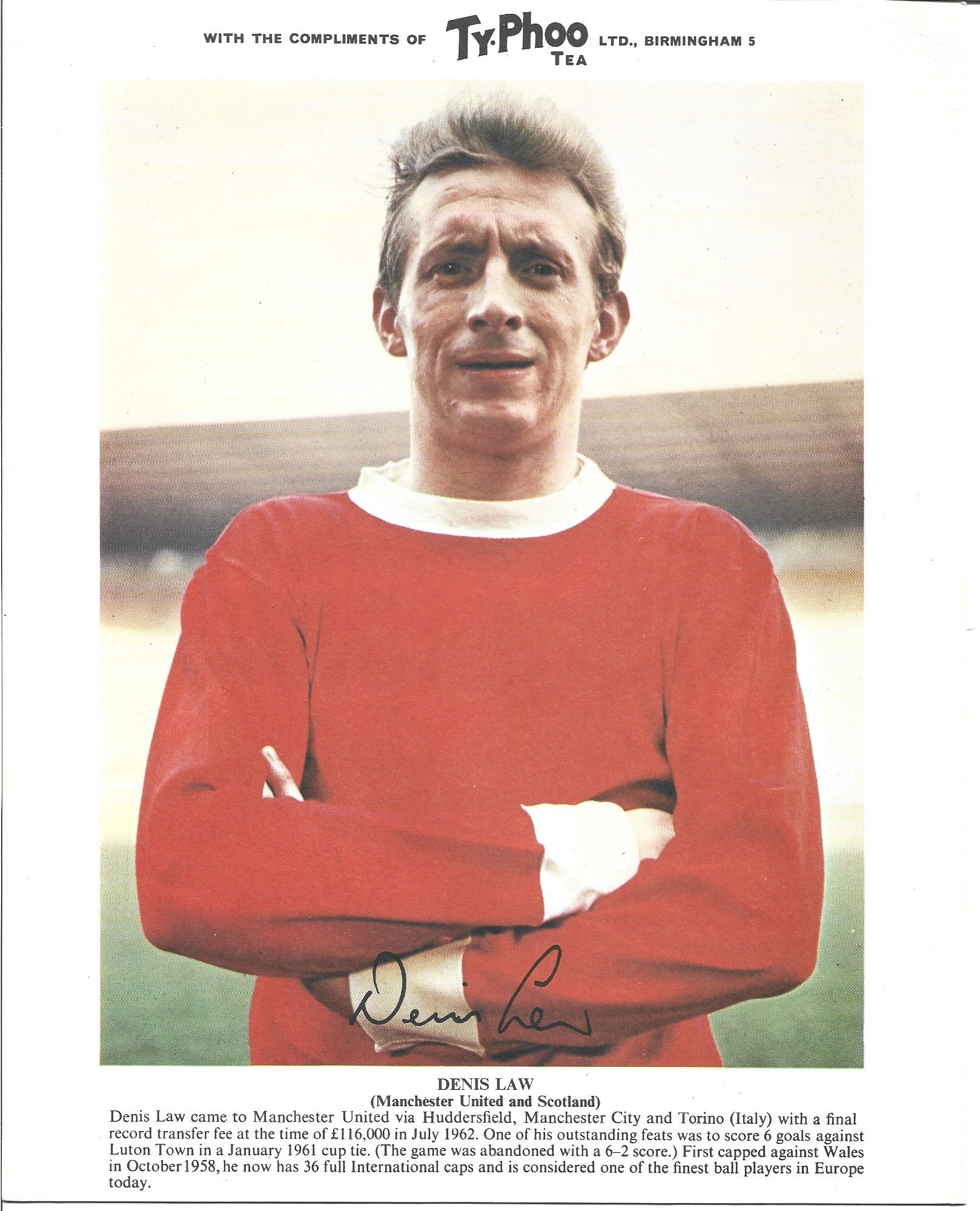 DENIS LAW - MANCHESTER UNITED