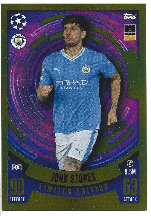 LE24 - JOHN STONES - MANCHESTER CITY - LIMITED EDITION