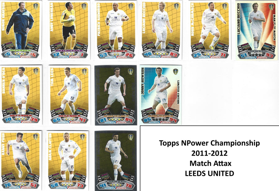 LEEDS UNITED - LAGSETT - TOPPS MATCH ATTAX NPOWER CHAMPIONSHIP 2011/12