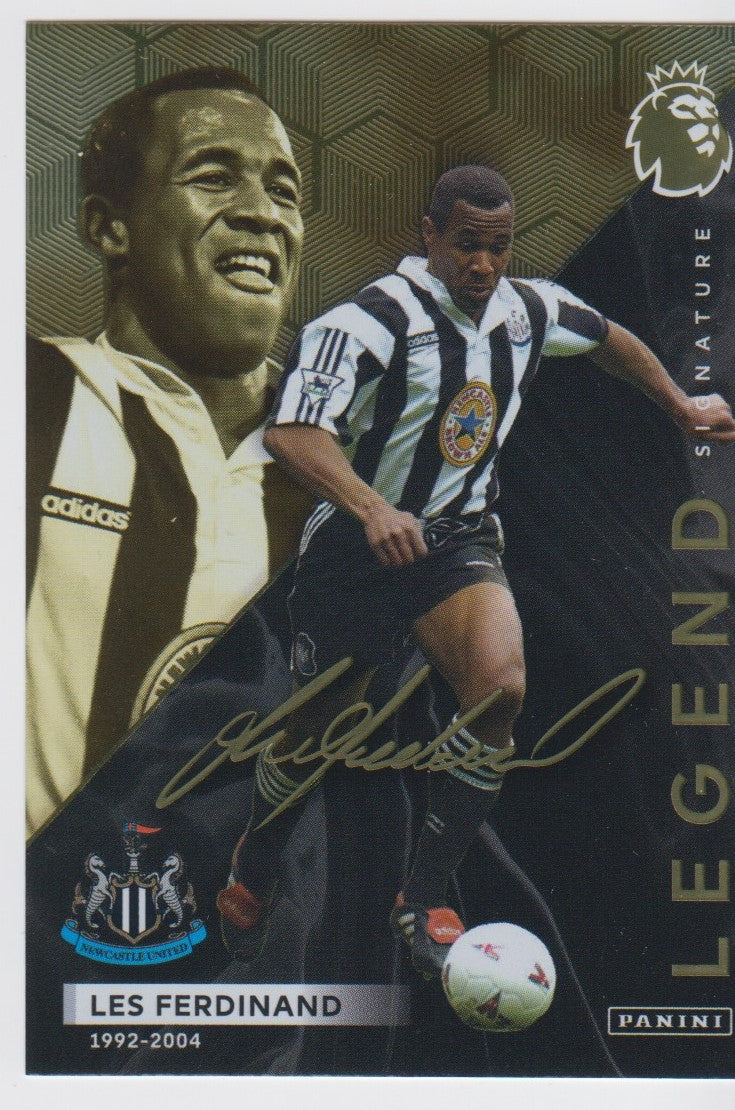 Les Ferdinand - Newcastle United - LIMITED EDITION - LEGENDS GOLD FOIL SIGNATURE