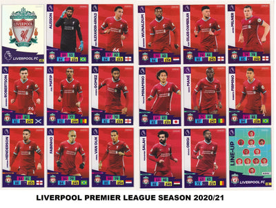 LIVERPOOL - LOT - PANINI ADRENALYN XL PREMIER LEAGUE - 3 LAGSETT