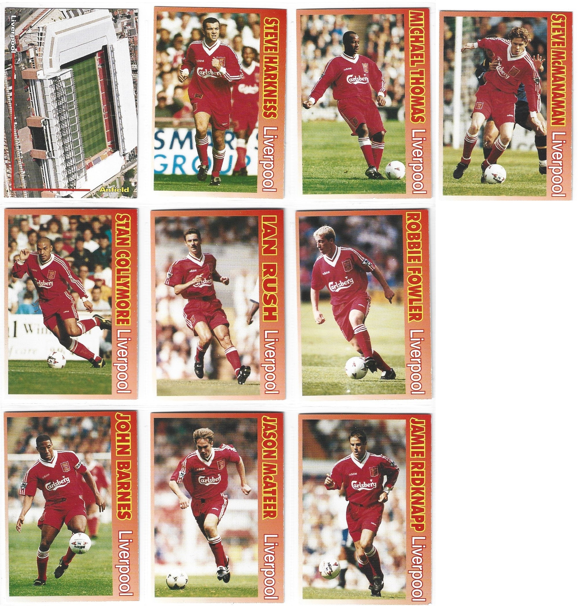 LIVERPOOL FC - FKS PUBLISHERS LTD 1995 - KOMPLETT LAGSETT