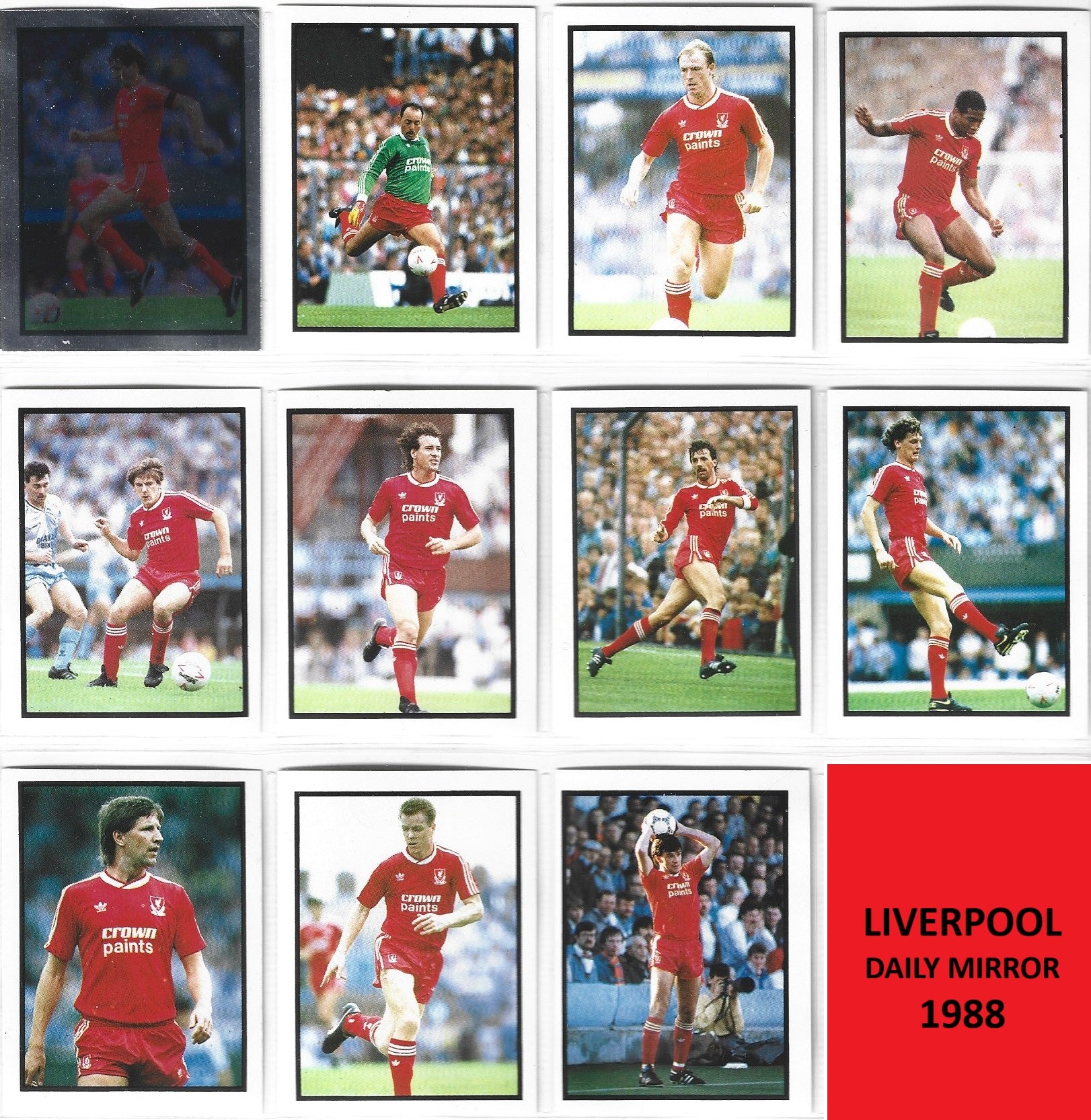 LIVERPOOL - KOMPLETT SETT MED DAILY MIRROR - 1988