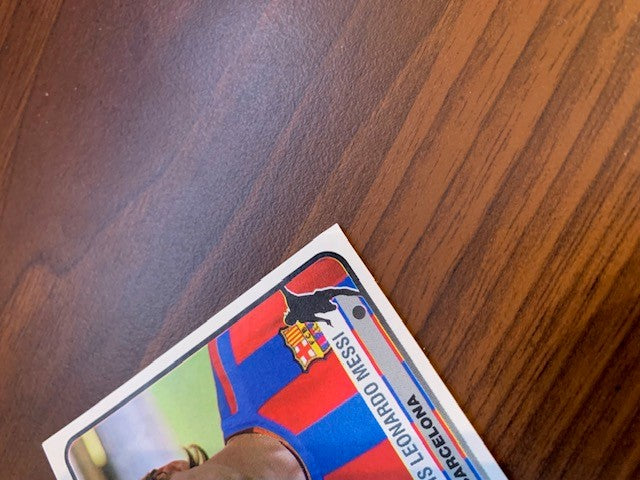 74. LIONEL MESSI - FC BARCELONA - PANINI CHAMPIONS OF EUROPE - ROOKIE STICKER