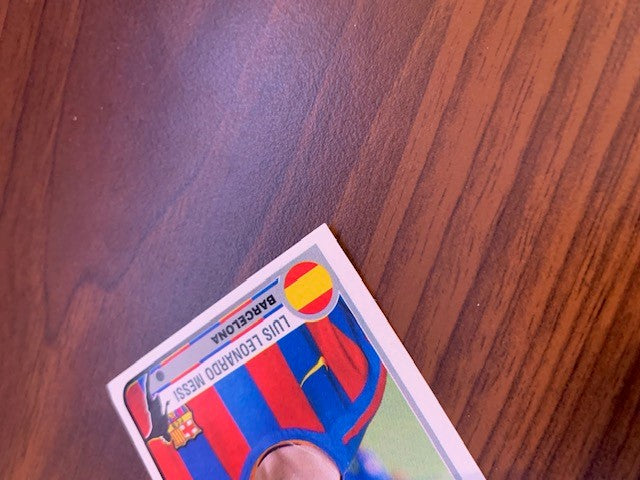 74. LIONEL MESSI - FC BARCELONA - PANINI CHAMPIONS OF EUROPE - ROOKIE STICKER