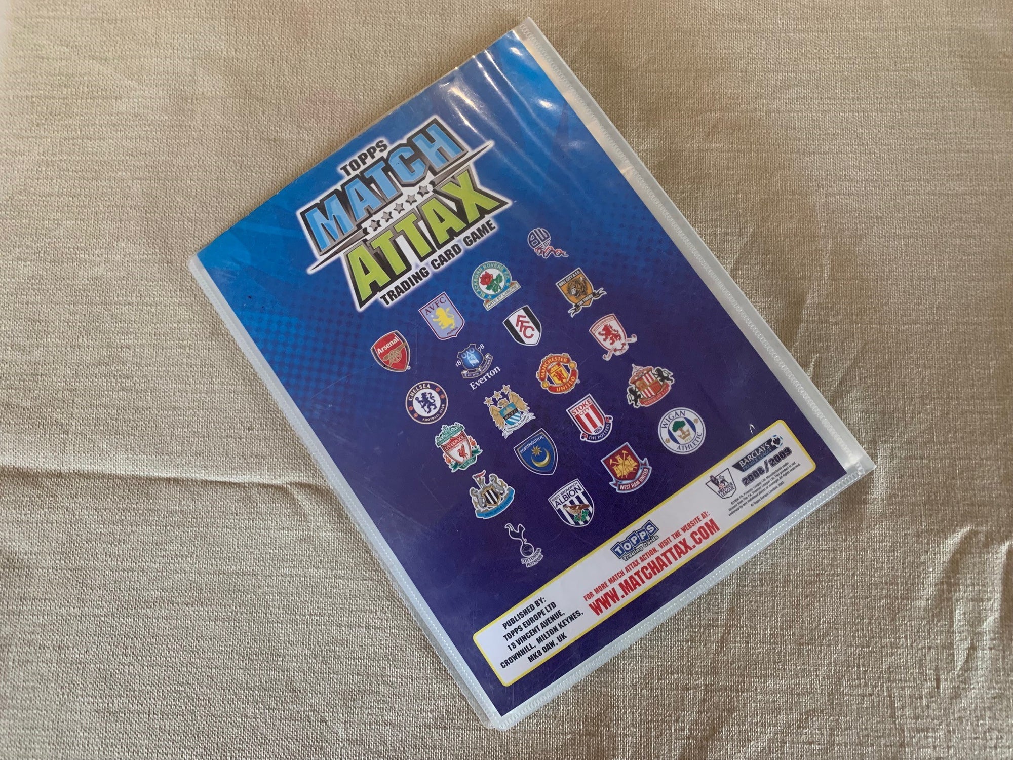 TOPPS MATCH ATTAX 2008/09 - ORGINAL SAMLEPERM - MED PERSONLIG RABATTKODE