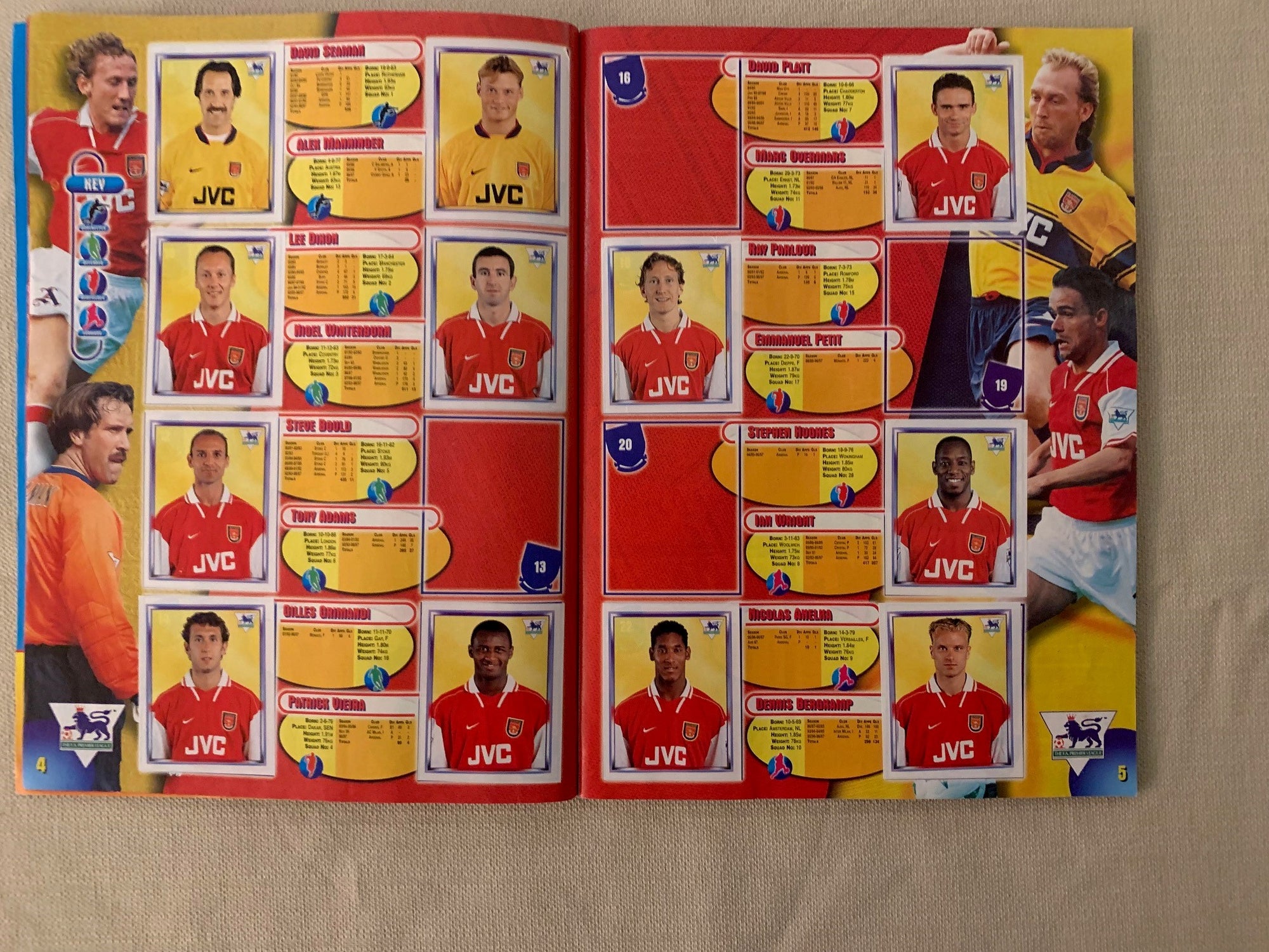 MERLIN`S - PREMIER LEAGUE 98 - STICKER ALBUM