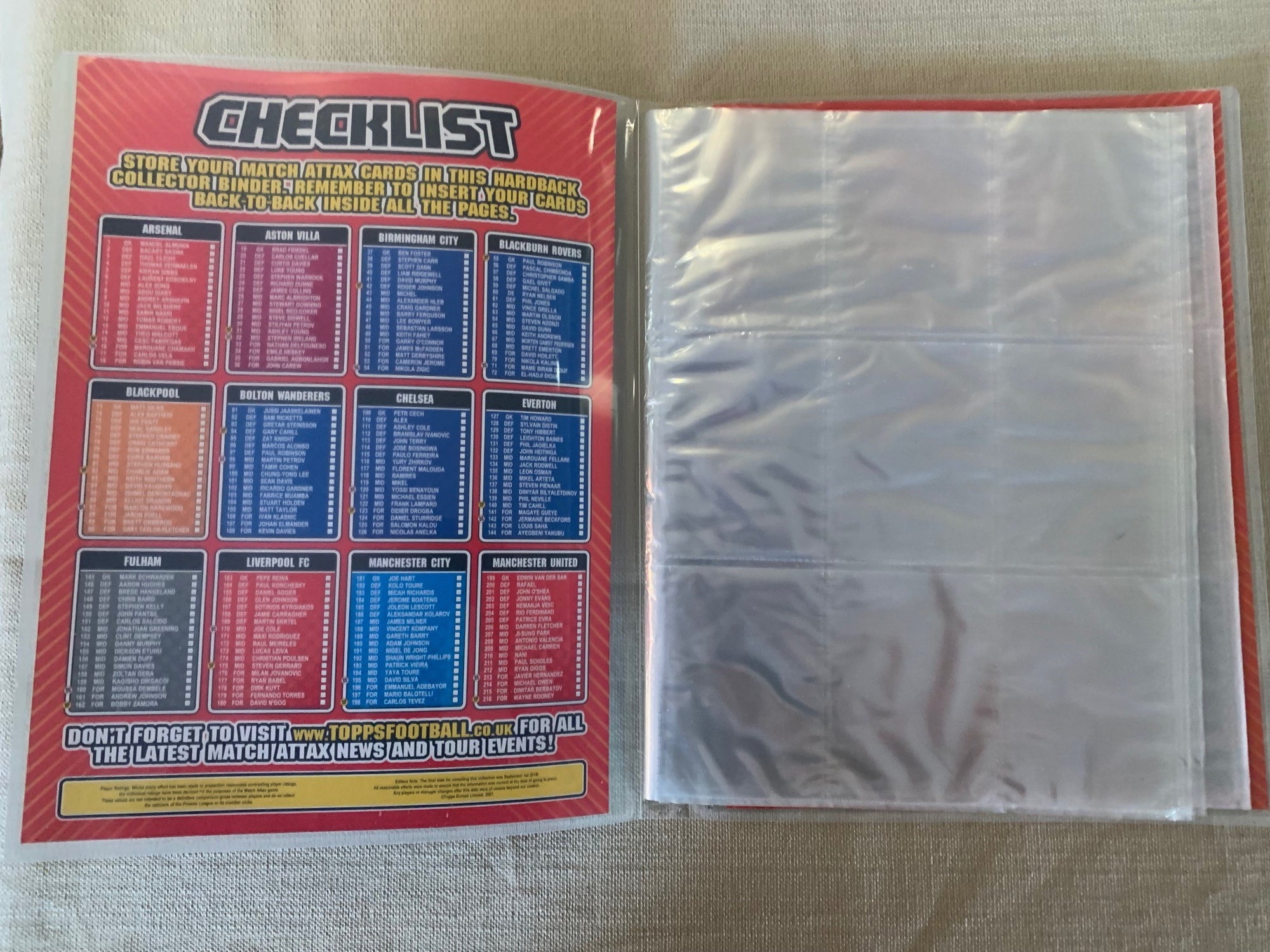 TOPPS MATCH ATTAX 2010/11 - ORGINAL SAMLEPERM - MED PERSONLIG RABATTKODE