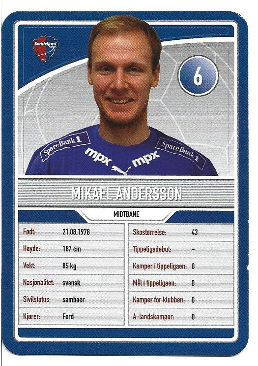 SANDEFJORD - MIKAEL ANDERSSON