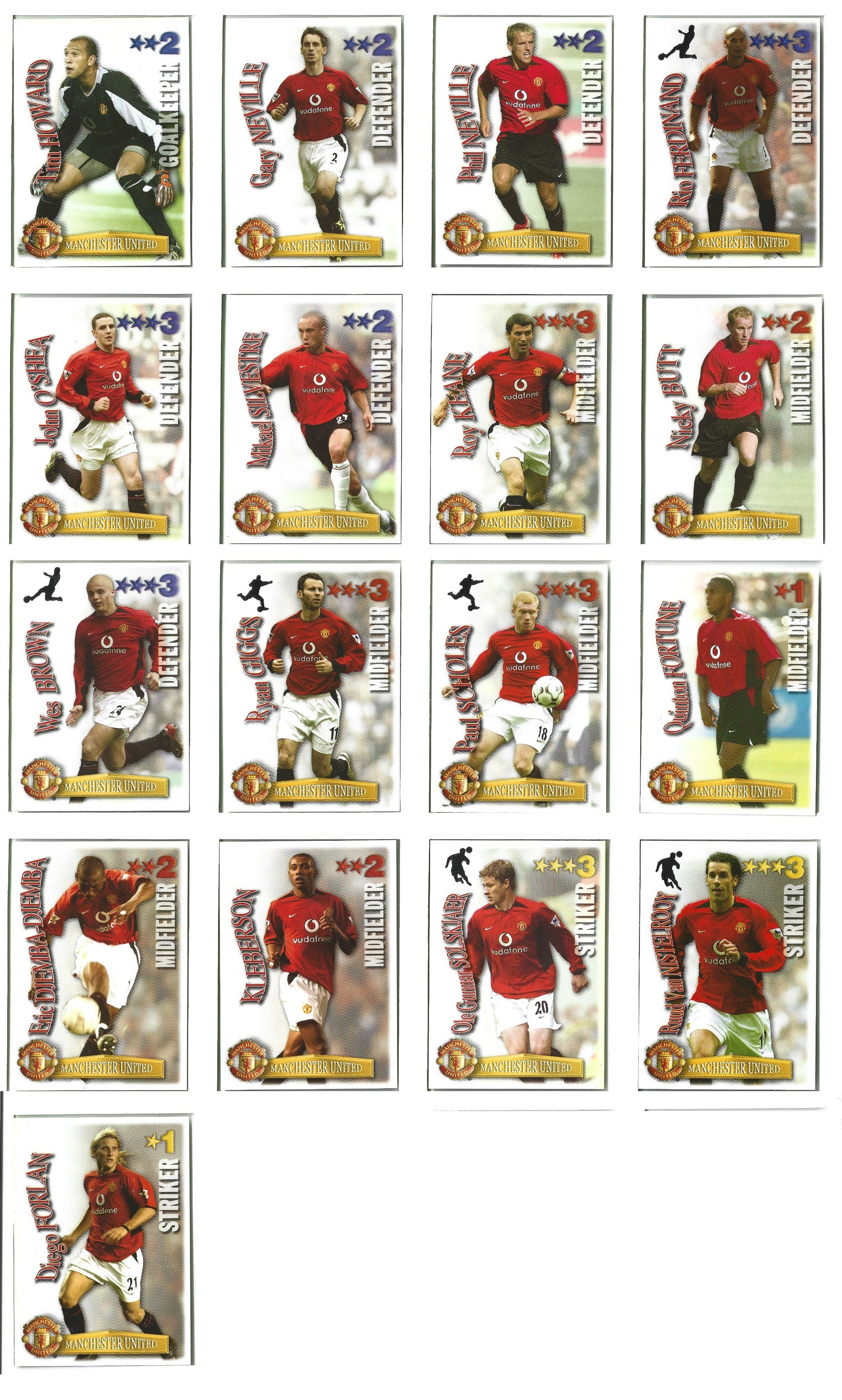 000. MANCHESTER UNITED - SHOOT OUT PREMIER LEAGUE 2003/04 EX RONALDO