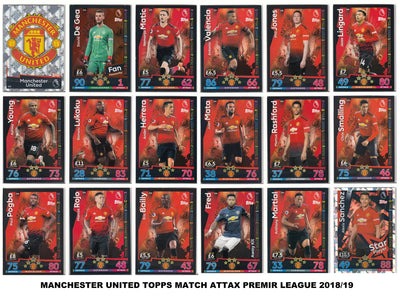 MANCHESTER UNITED - "SUPERLOT" - MATCH ATTAX - 6 ÅRGANGER