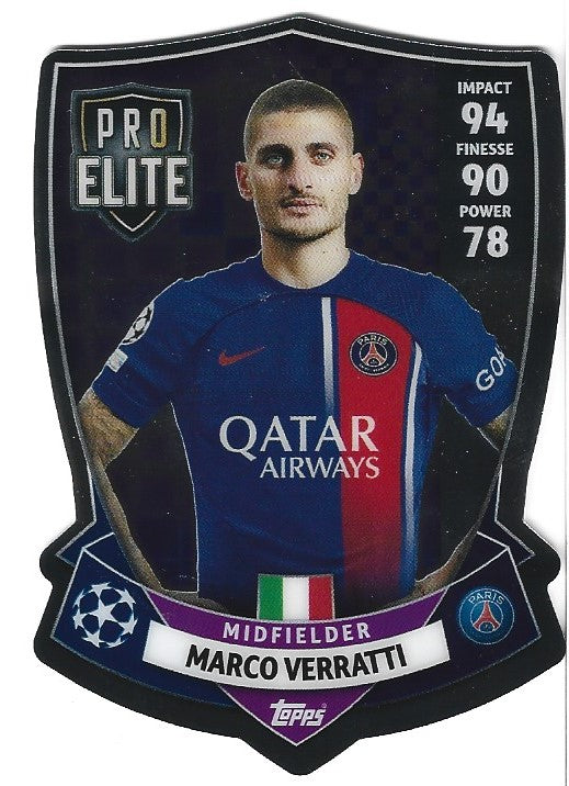 SH03 - MARCO VERATTI - PARIS SAINT GERMAIN - PRO ELITE CHROME SHIELD - #99