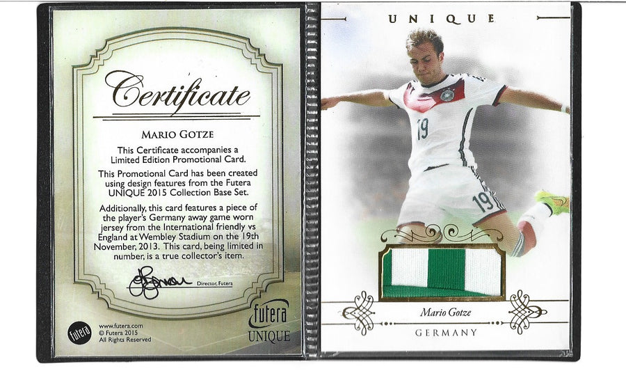 039. MARIO GöTZE - GERMANY - FUTERA UNIQUE BOOKLET - #7
