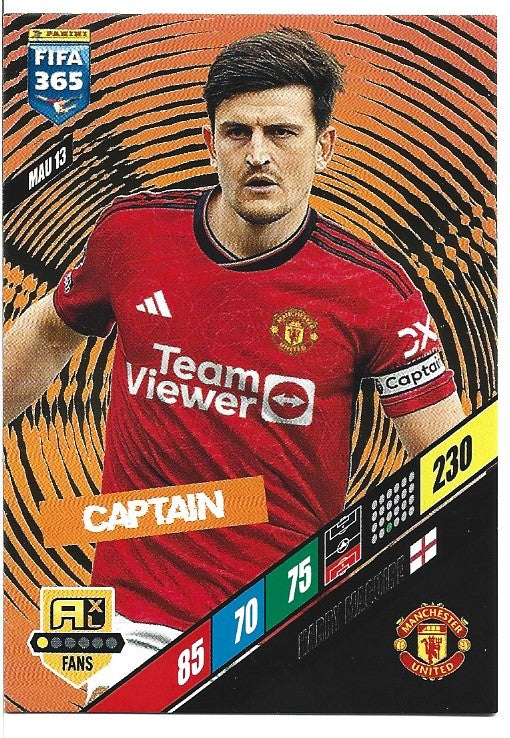 112.  MAU 13.  Harry Maguire - Manchester United -  Captain
