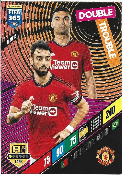 113.  MAU 14.  Bruno Fernandes &  Casemiro - Manchester United  -  Double Trouble