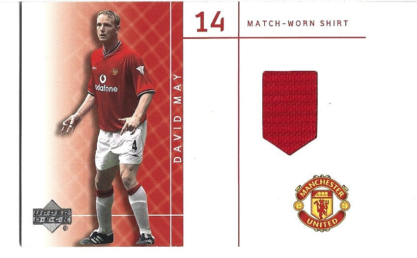DM-S - DAVID MAY - MANCHESTER UNITED - UPPER DECK MATCH-WORN SHIRT