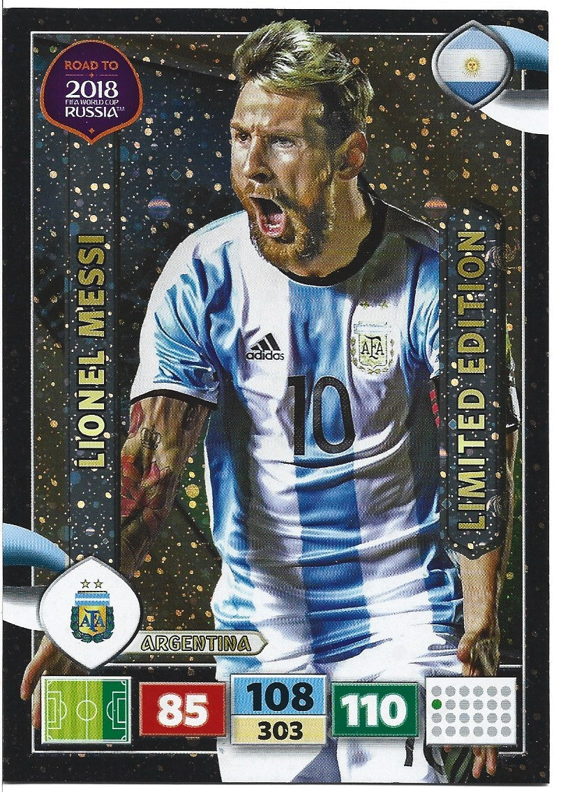 LE-2018. LIONEL MESSI - ARGENTINA - STORFORMATKORT