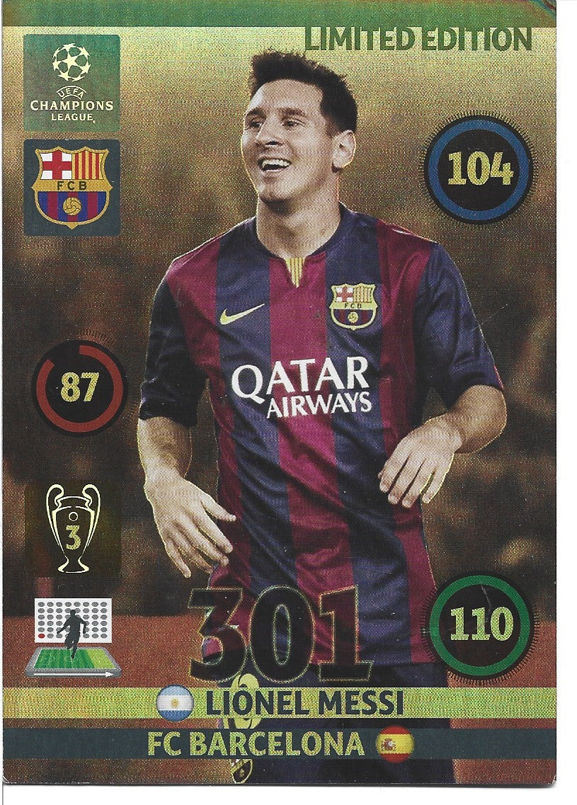 LE-2014. LIONEL MESSI - BARCELONA - LIMITED EDITION - STORFORMAT KORT