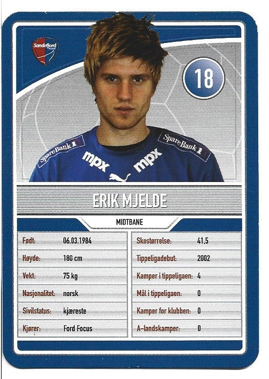 SANDEFJORD - ERIK MJELDE