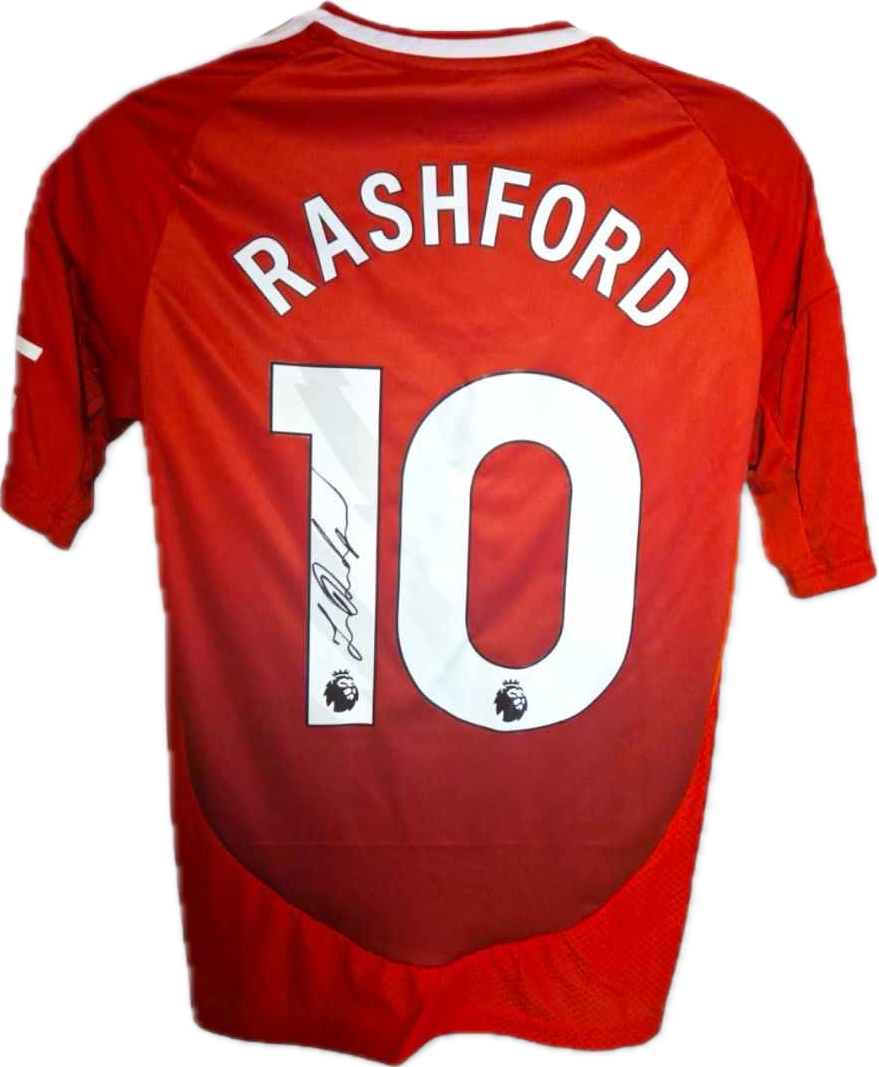 MARCUS RASHFORD - SIGNERT DRAKT MED EKTEHETSBEVIS/COA