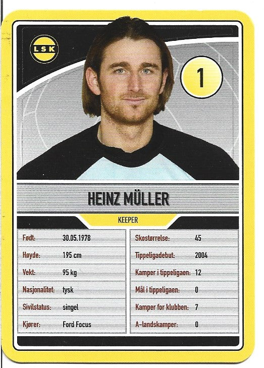 LILLESTRØM SK - HEINZ MULLER