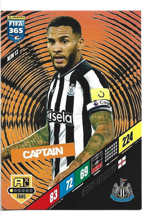130.  NEW 13.  Jamaal Lascelles - Newcastle United  -  Captain