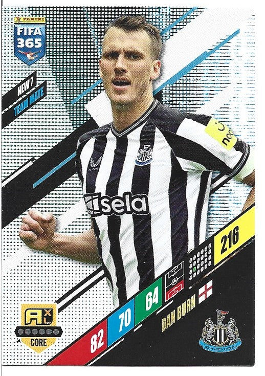 124.  NEW 7.  Dan Burn  - Newcastle United