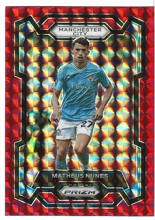 016. MATHEUS NUNES - MANCHESTER CITY - RED ICE PRIZM