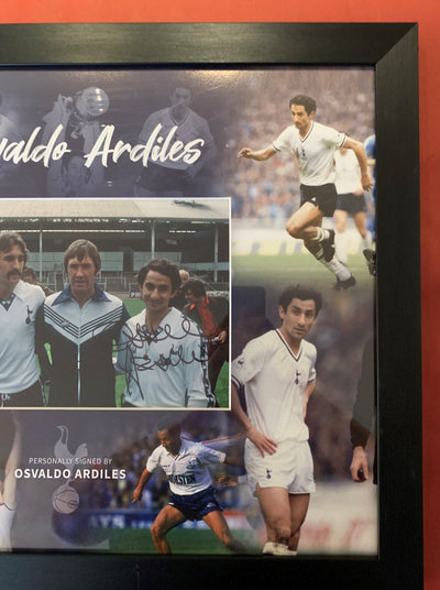 0SVALDO ARDILES - SIGNERT BILDE I "ART-FRAME" MED EKTEHETSBEVIS/COA