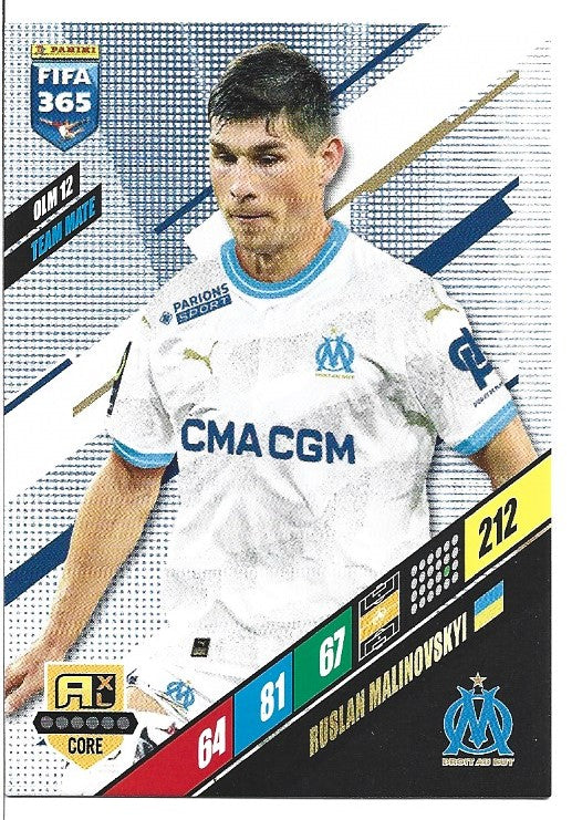 201.  OLM 12.  Ruslan Malinovskyi  - Olympique de Marseille