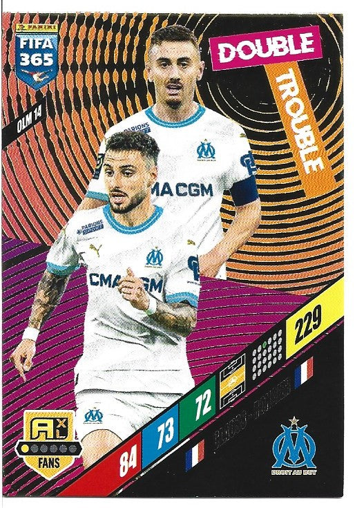203.  OLM 14.  Jonathan Clauss  & Valentin Rongier  - Olympique de Marseille  -  Double Trouble