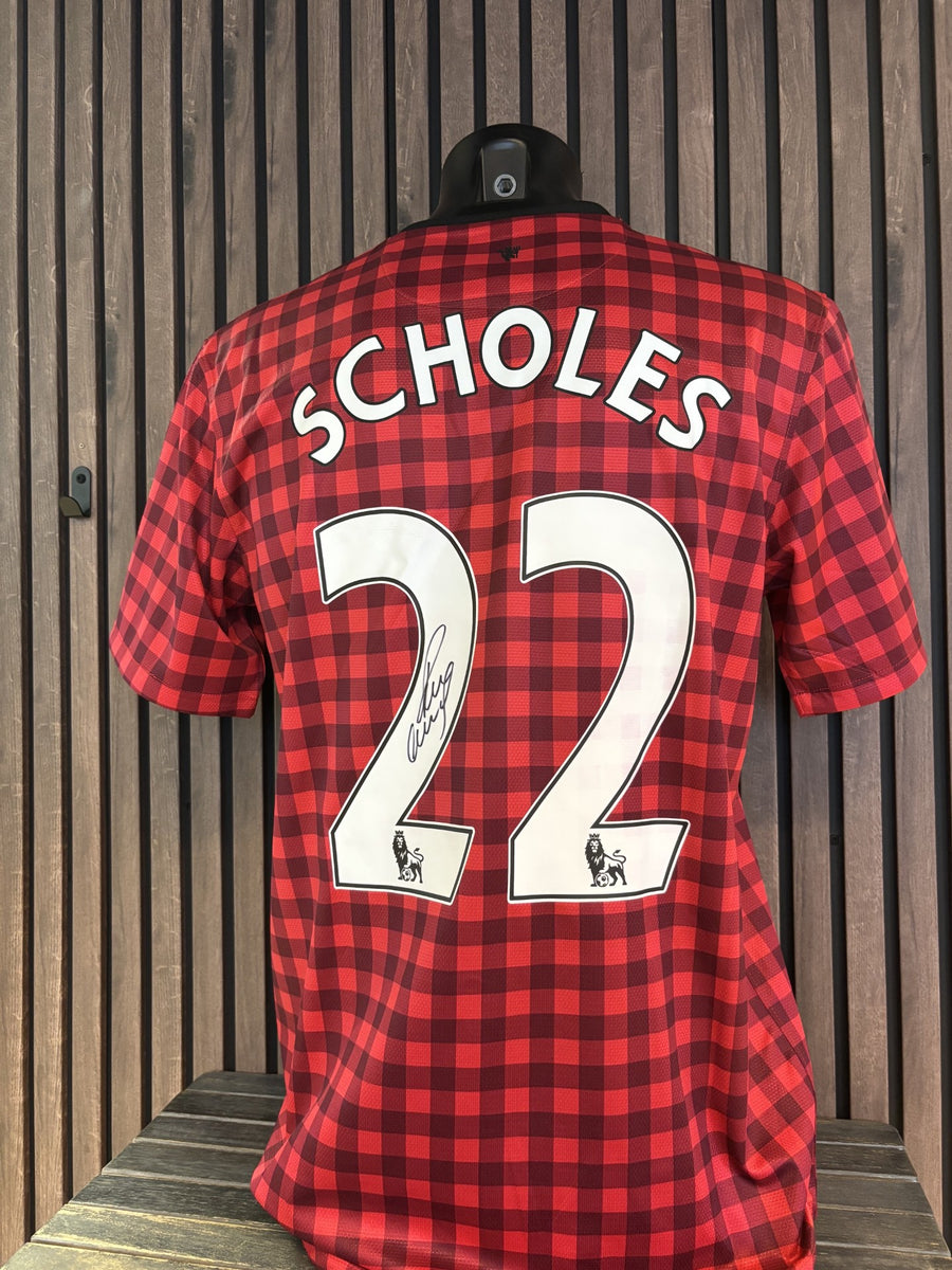 PAUL SCHOLES - SIGNERT DRAKT MED EKTEHETSBEVIS/COA