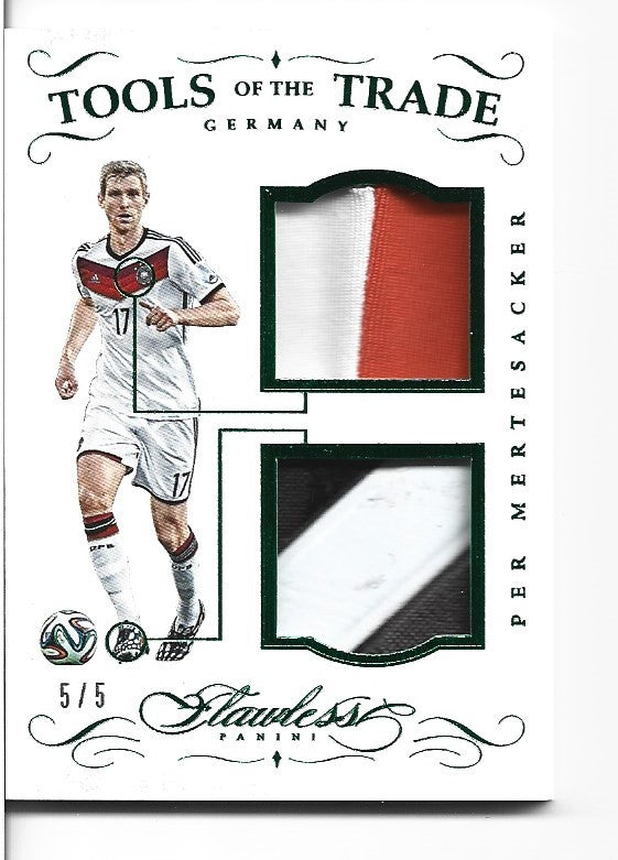 TT-PER - PER MERTESACKER - GERMANY - PANINI FLAWLESS - TOOLS OF TRADE - #5