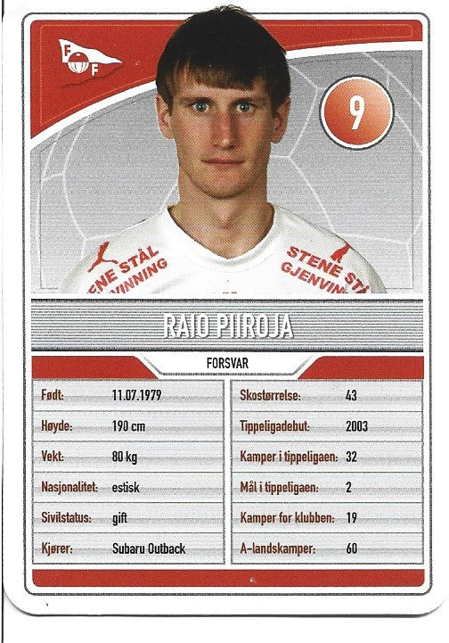 FREDRIKSTAD FK - RAIO PIIROJA