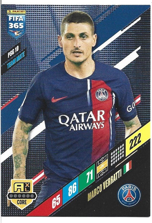 217.  PSG 10.  Marco Verratti - Paris Saint-Germain