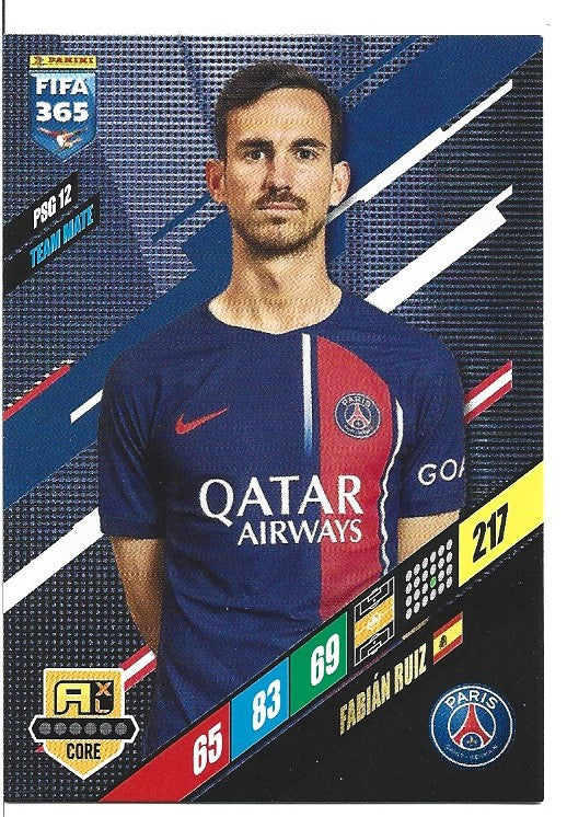 219.  PSG 12.  Fabían Ruiz  - Paris Saint-Germain