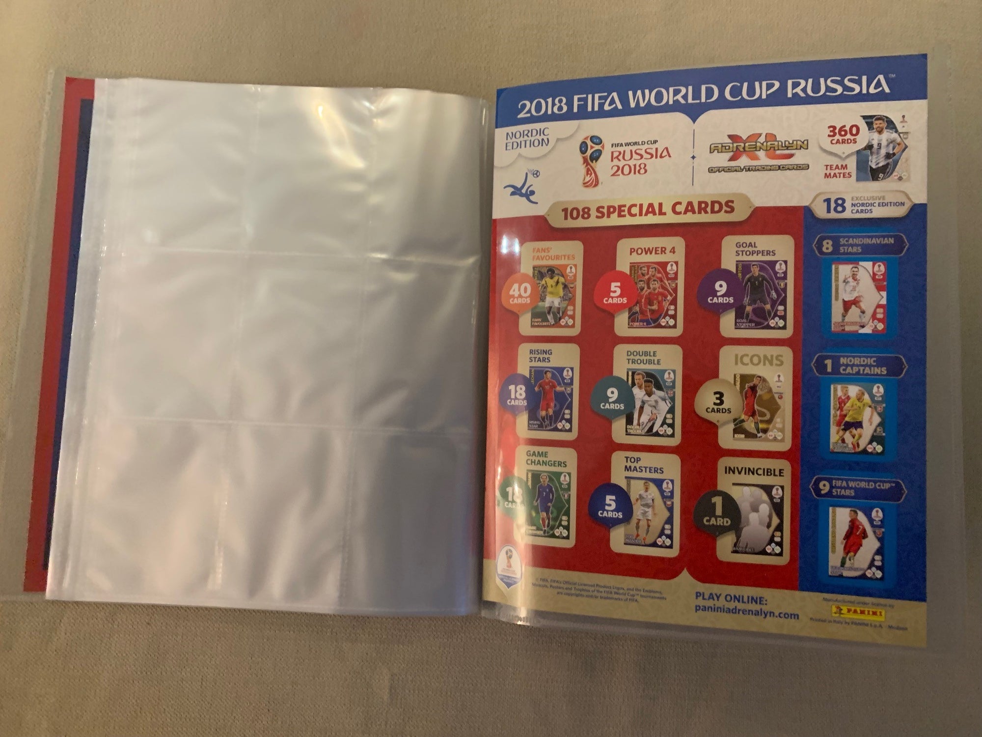 PANINI ADRENALYN XL FIFA WORLD CUP RUSSIA 2018 - ORGINAL SAMLEPERM - MED PERSONLIG RABATTKODE