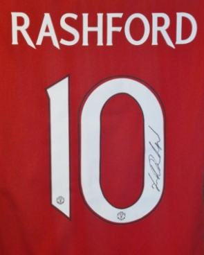 MARCUS RASHFORD - SIGNERT DRAKT MED EKTEHETSBEVIS/COA