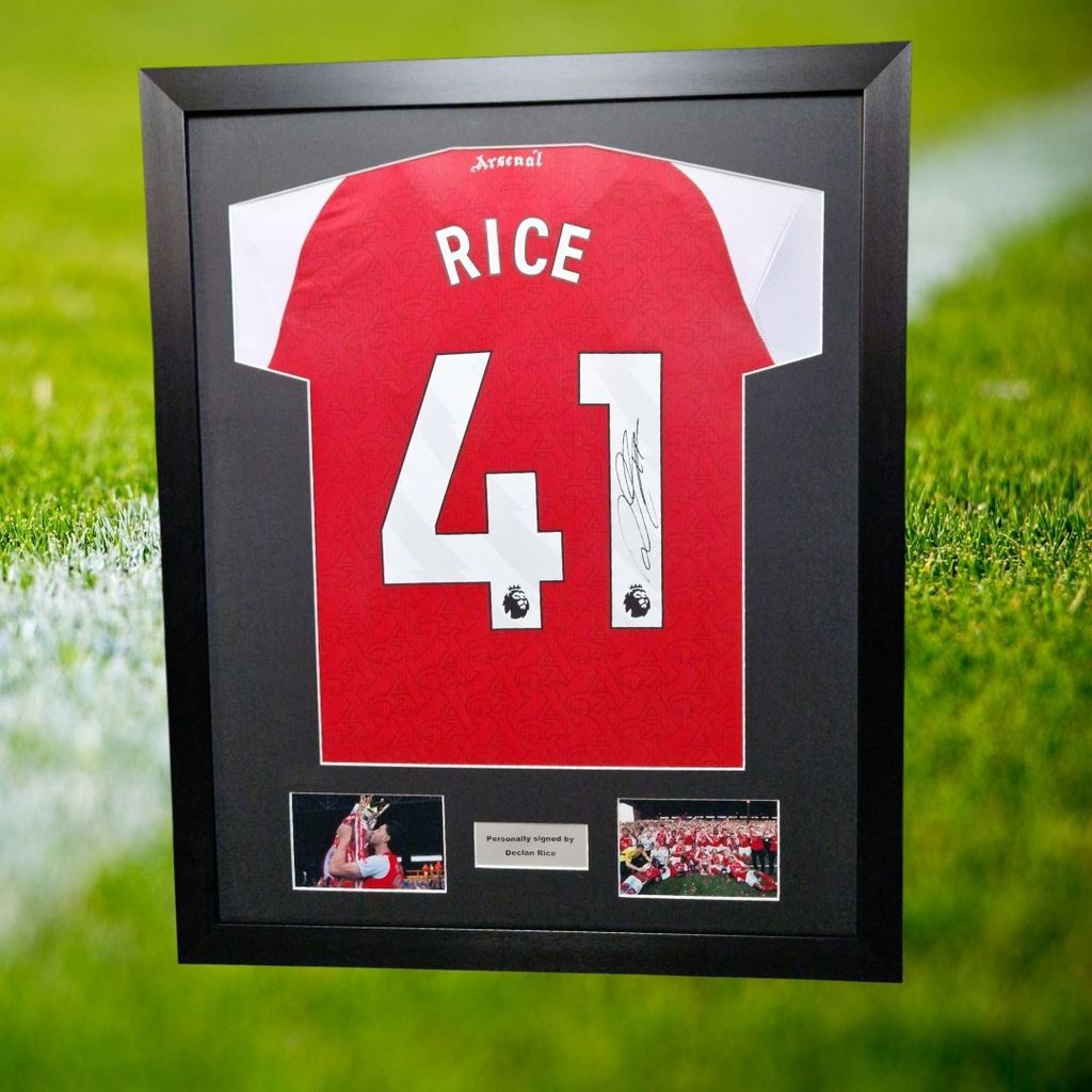 DECLAN RICE - SIGNERT DRAKT MED EKTEHETSBEVIS/COA