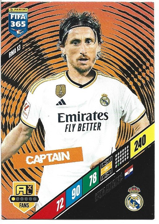 184.  RMA 13.  Luka Modrić  - Real Madrid CF -  Captain